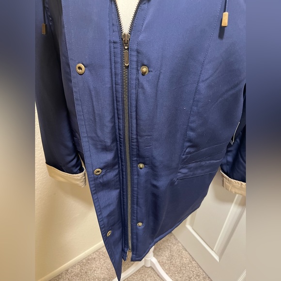 Basic edition, L, women’s blue and tan coat - Picture 2 of 7